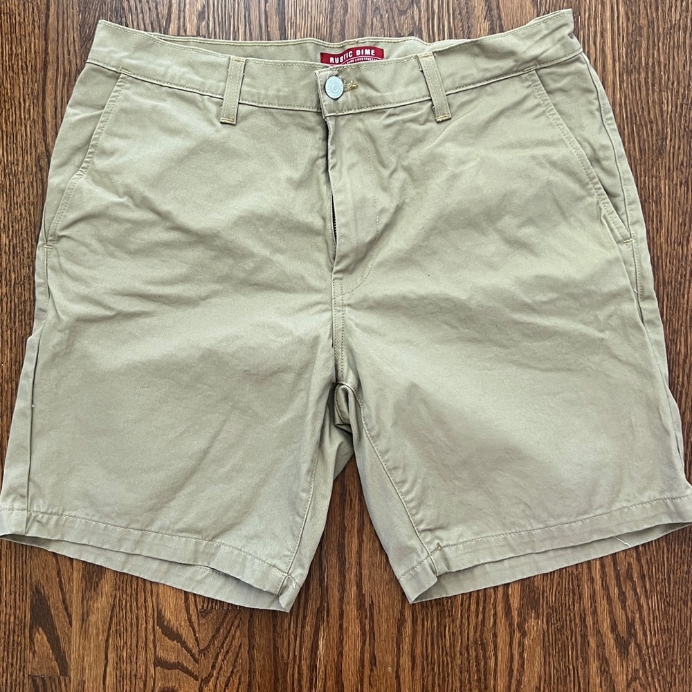Rustic Dime Workwear Chink Shorts | Khaki | Men’s 34
